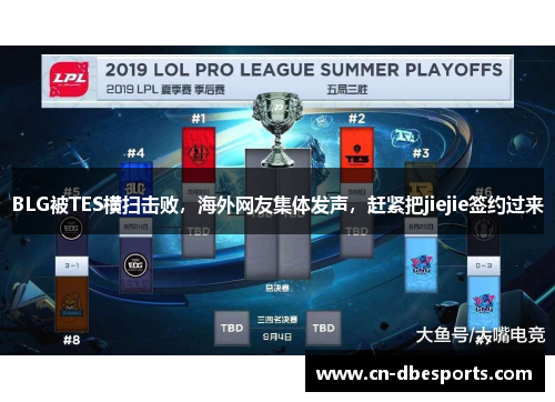 BLG被TES横扫击败，海外网友集体发声，赶紧把jiejie签约过来